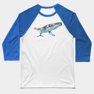 Humpback Whale Baseball T-Shirt
